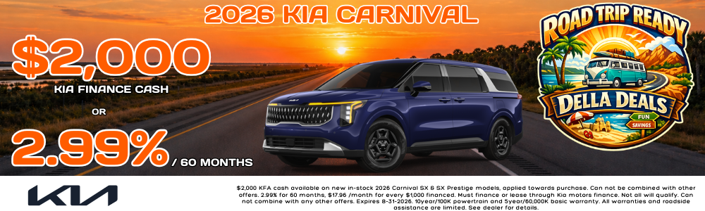 New Kia Carnival Minivan Inventory in Plattsburgh, NY