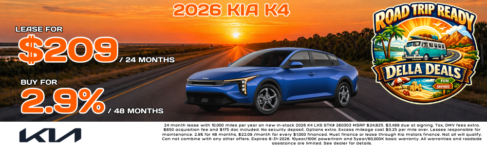 New Kia K4 Sedan Inventory in Plattsburgh, NY