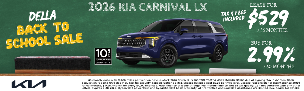 New Kia Carnival Minivan Inventory in Plattsburgh, NY