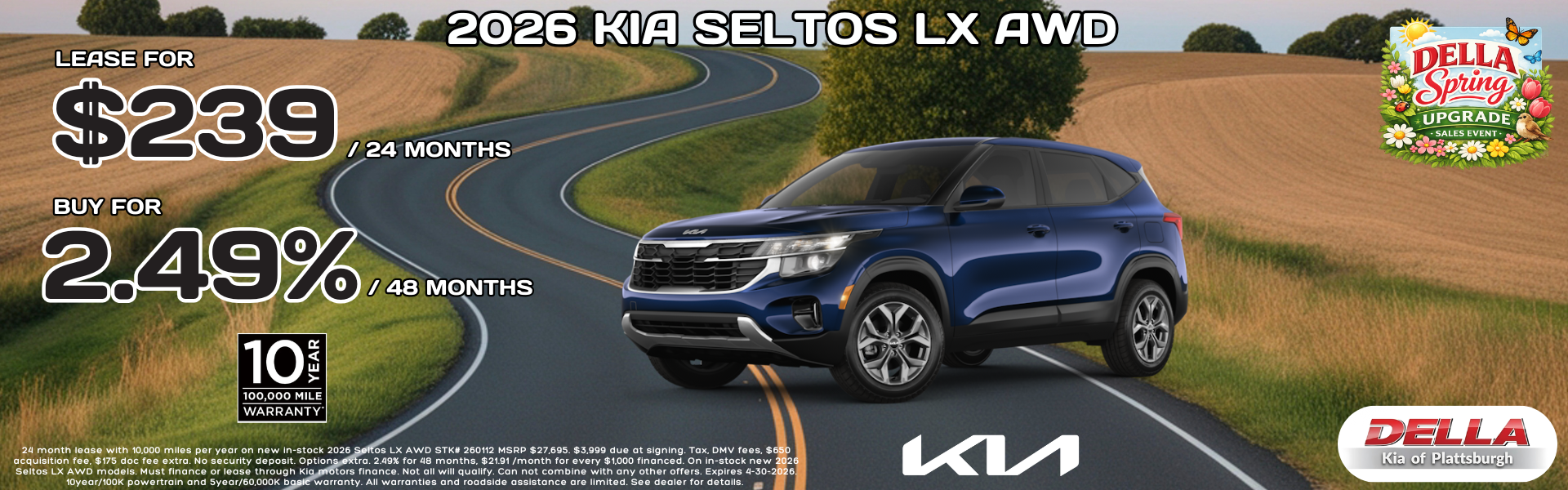 2026 Kia Seltos for sale in Plattsburgh