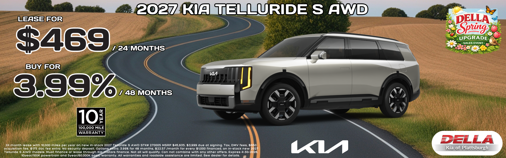 2027 Kia Telluride for sale in Plattsburgh