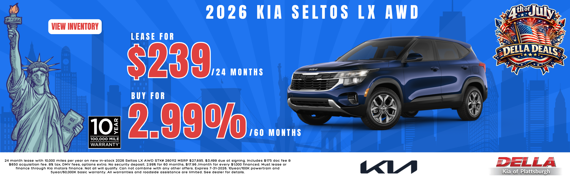 2026 Kia Seltos for sale in Plattsburgh