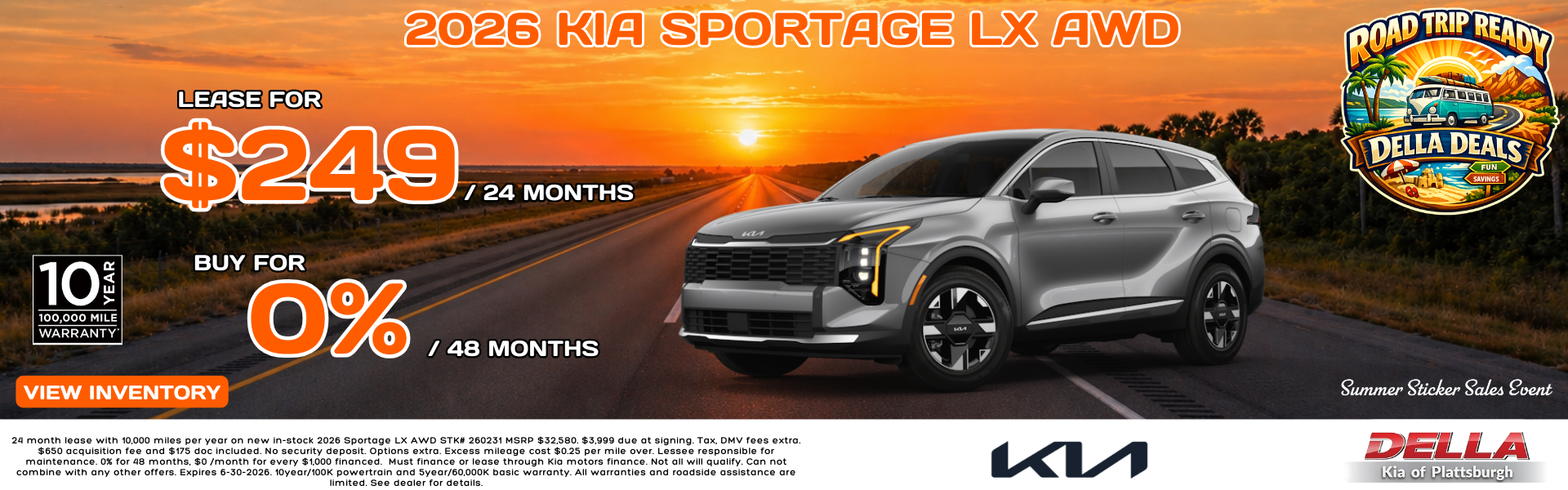 2026 Kia Sportage sale at DELLA Kia