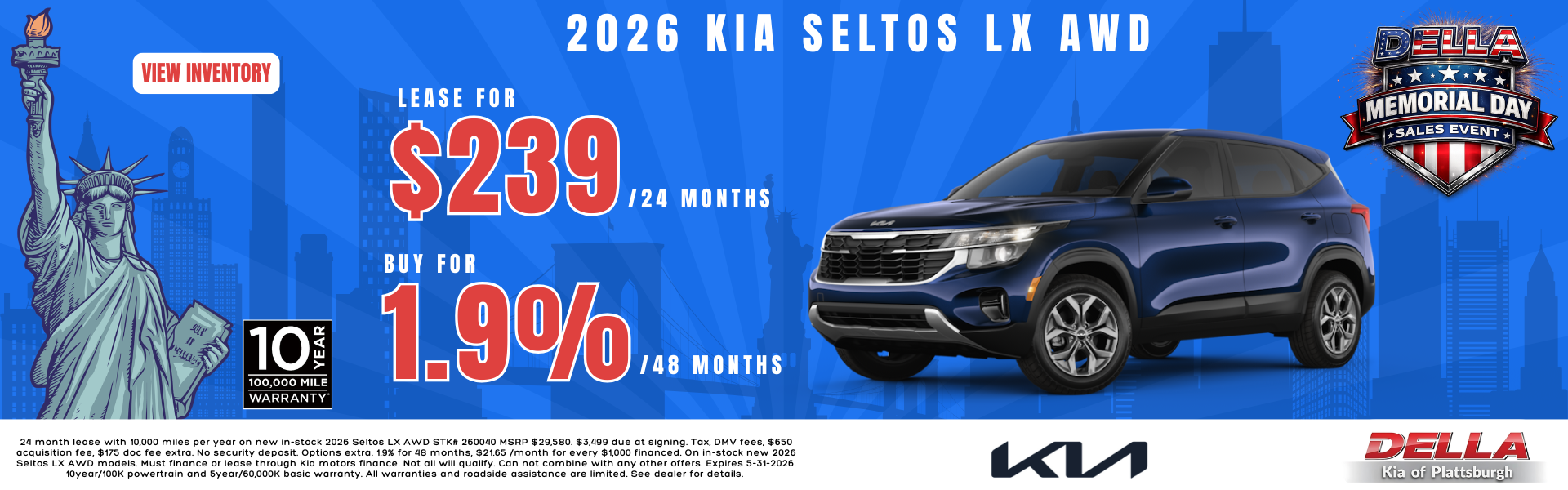 2026 Kia Seltos for sale in Plattsburgh