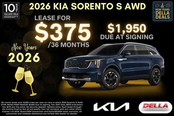 2026 Kia Sorento Sale at DELLA Kia in Plattsburgh