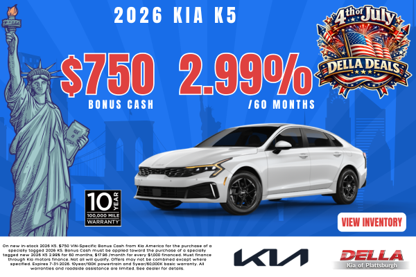 2026 Kia K5 sale at DELLA Kia in Plattsburgh